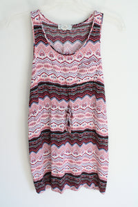 Pink Republic Aztec Patterned Rayon Dress | M