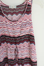 Pink Republic Aztec Patterned Rayon Dress | M