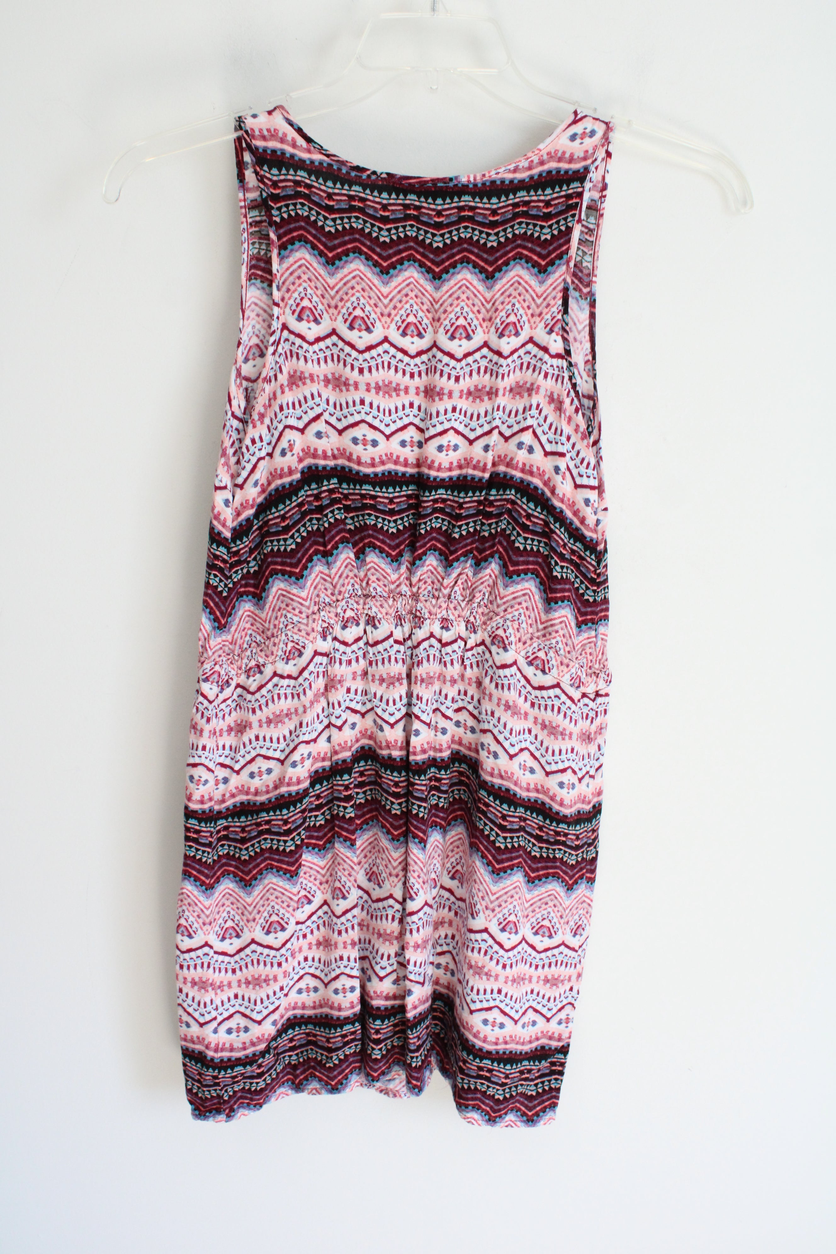 Pink Republic Aztec Patterned Rayon Dress | M