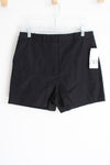 NEW Zara Black High Waisted Chino Shorts | L