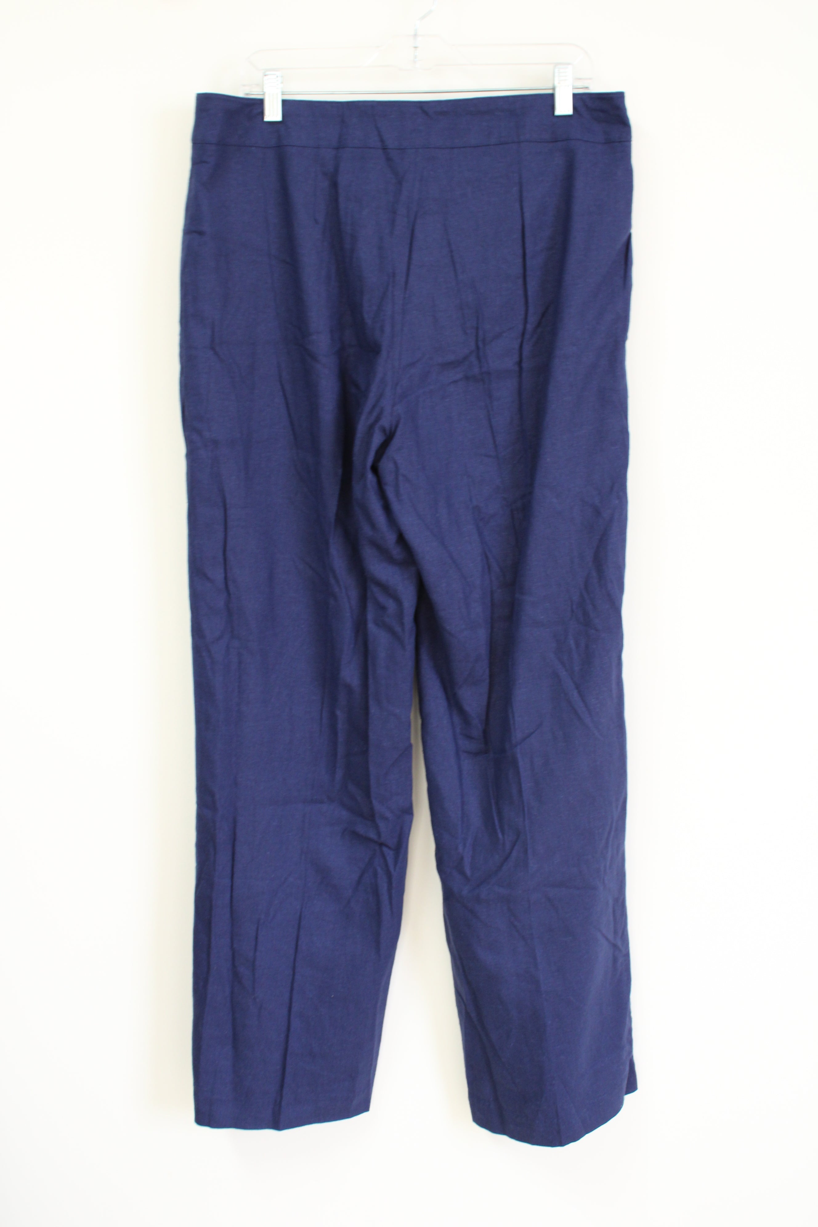 Chadwicks Of Boston Blue Linen Trouser Pants 14 Jubilee Thrift