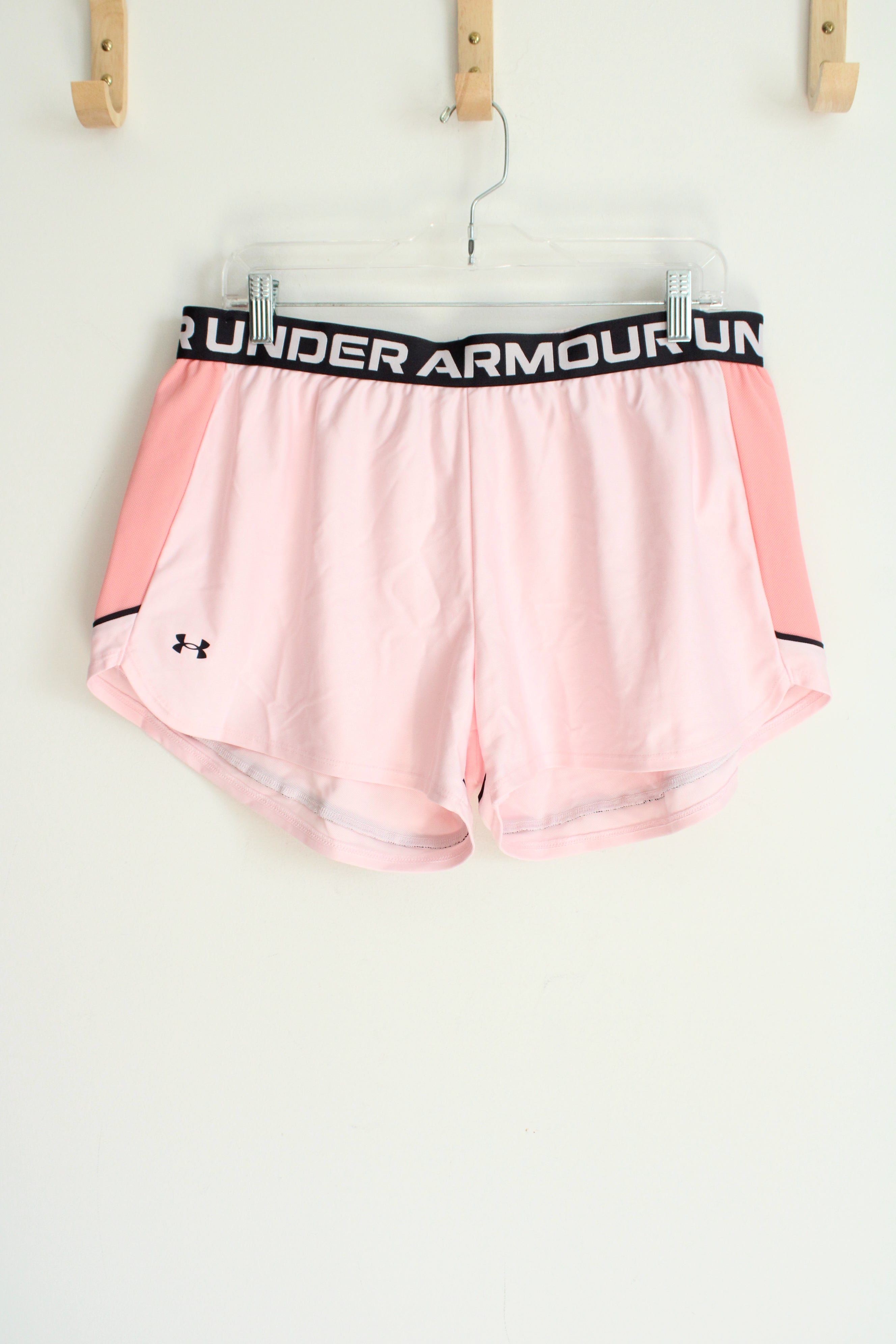 Under Armour Loose Fit Light Pink Athletic Shorts | XL