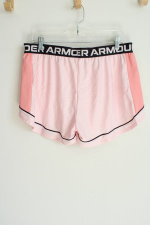 Under Armour Loose Fit Light Pink Athletic Shorts | XL