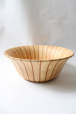 Dansk Wooden Striped Large Salad Bowl | 16"