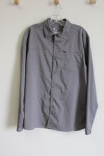 All In Motion Gray Button Down Shirt | L