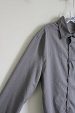 All In Motion Gray Button Down Shirt | L