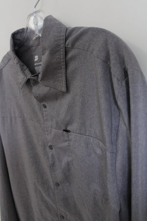 All In Motion Gray Button Down Shirt | L