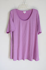 LuLaRoe Purple Scoopneck Tee | 3X