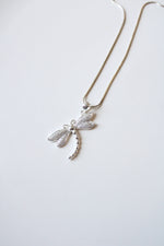 Sterling Silver Dragonfly Pendant Necklace