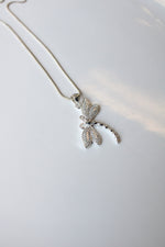 Sterling Silver Dragonfly Pendant Necklace