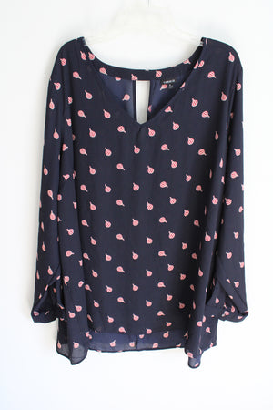 Torrid Navy Blue Red Hot Air Balloon Blouse | 4 (4X)