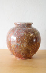 Solid Marble Clay Red Colored Vase