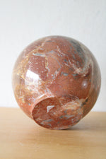 Solid Marble Clay Red Colored Vase