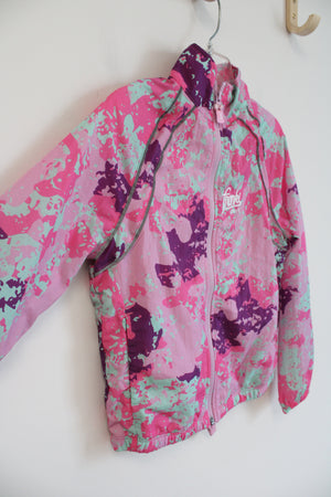 Franki Sport Pink Patterned Lightweight Jacket | Youth 8