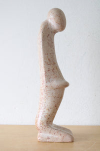 Carved Soapstone Pregnant Mother Sculpture