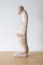 Carved Soapstone Pregnant Mother Sculpture