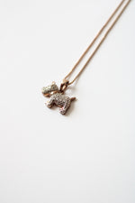 Rose Gold Plated Sterling Silver Scottish Terrier Pendant Necklace
