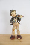 Vintage Thames Hand Painted "Boy With Fiddler" Ceramic Figurine