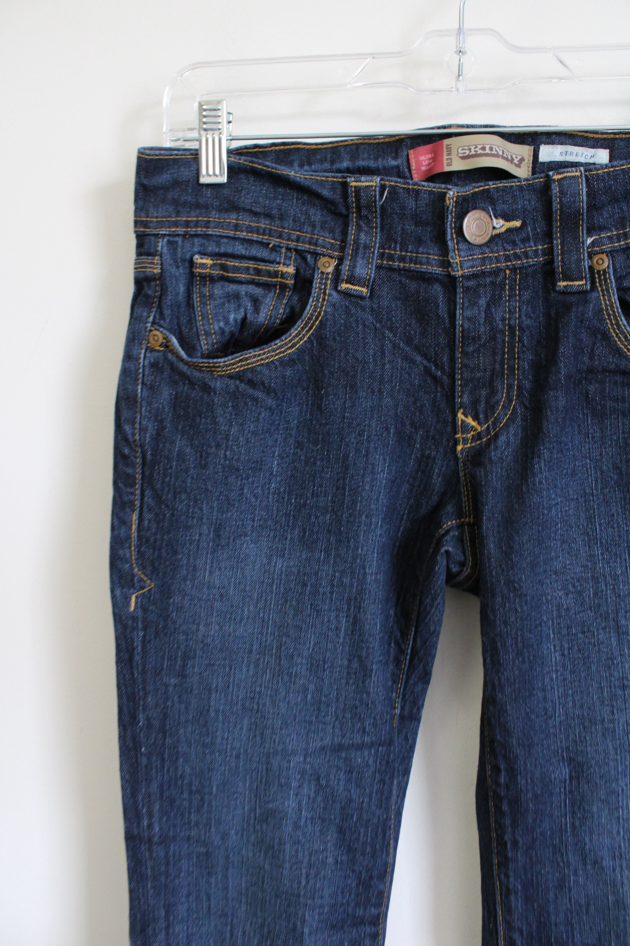 Old Navy Skinny Ultra Low Waist Blue Jeans | 4