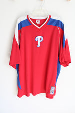 Majestic Philadelphia Phillies Red Logo Jersey | XL