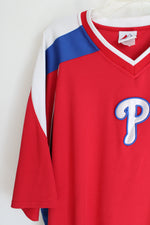 Majestic Philadelphia Phillies Red Logo Jersey | XL