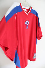 Majestic Philadelphia Phillies Red Logo Jersey | XL