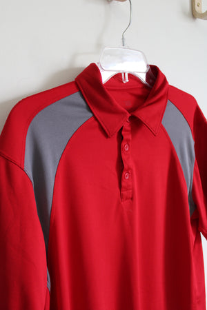 Tek Gear Red Polo Shirt | L