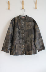 Tudor Court Gray & Brown Patterned Jacket | XL