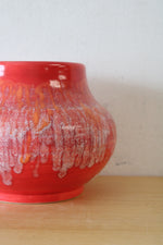 Orange Glazed Pottery Vase