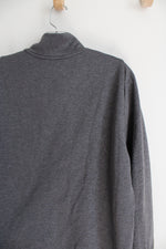 Nike Dri-Fit Gray Pullover 1/4" Zip Sweatshirt | M