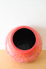 Orange Glazed Pottery Vase