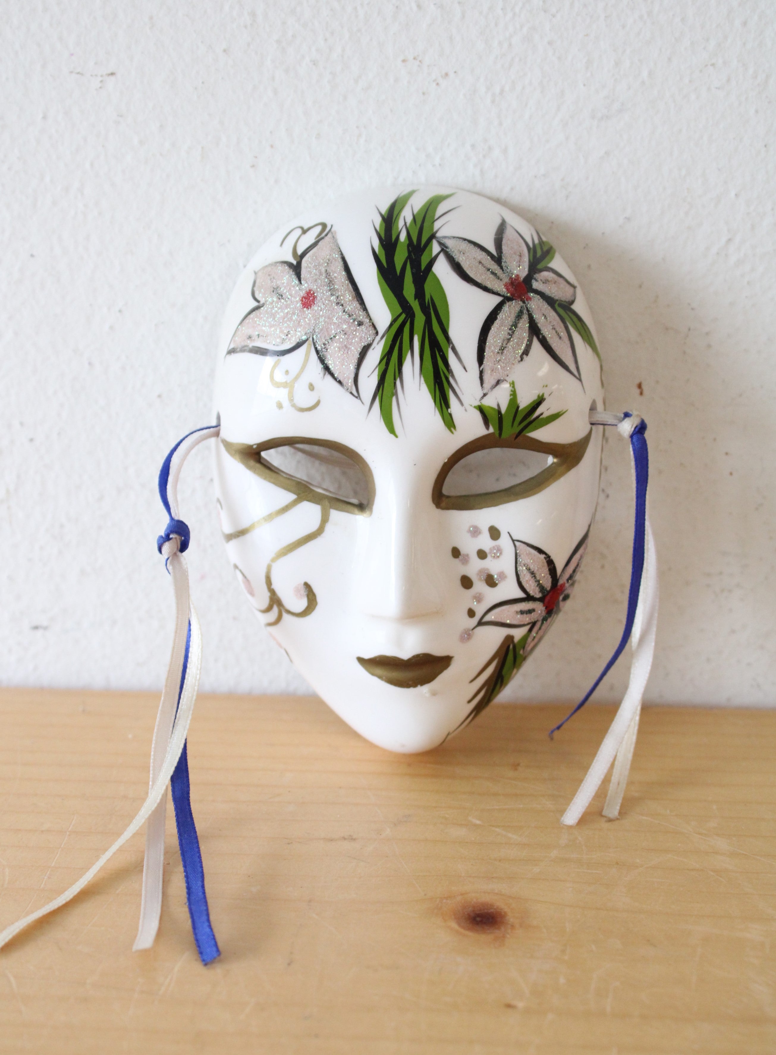 Ceramic Hand Painted Small Face Mask