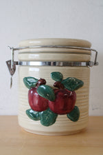 Vintage Ceramic Apple Cannister