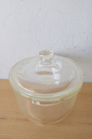 Pyrex Vintage Clear Glass Covered Casserole Dish