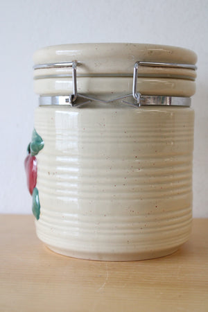 Vintage Ceramic Apple Cannister