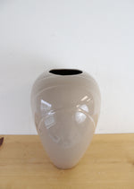 Haegar Vintage Tan Oval Shaped Ceramic Vase