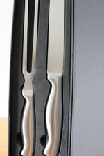 NEW Stainless Steel Meat Carving Knife & Fork Set