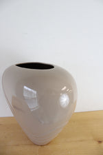 Haegar Vintage Tan Oval Shaped Ceramic Vase