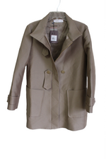 NEW Etienne Aigner Tan Trench Khaki Wool Coat | 6