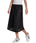 Adidas Primegreen Black 3 Stripes Wide Leg Culottes Pant | M