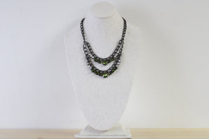 Kristine Accessories Carson Black Metal Necklace