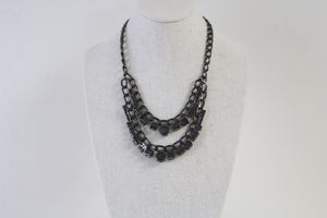 Kristine Accessories Carson Black Metal Necklace