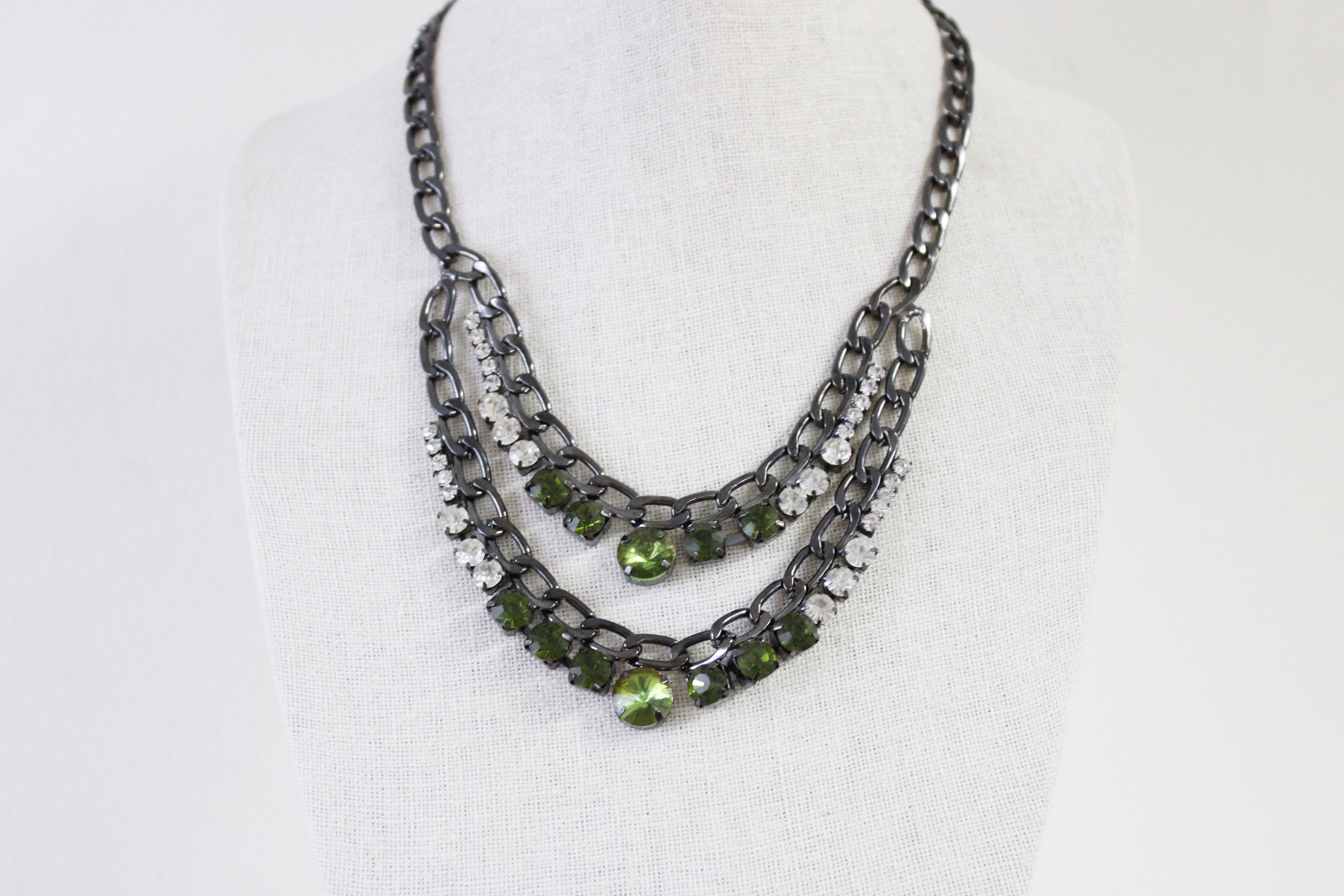 Kristine Accessories Carson Black Metal Necklace