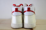 Nike Dunk High Top 6.0 Rare Style White Cream Red Sneakers | Men's Size 10