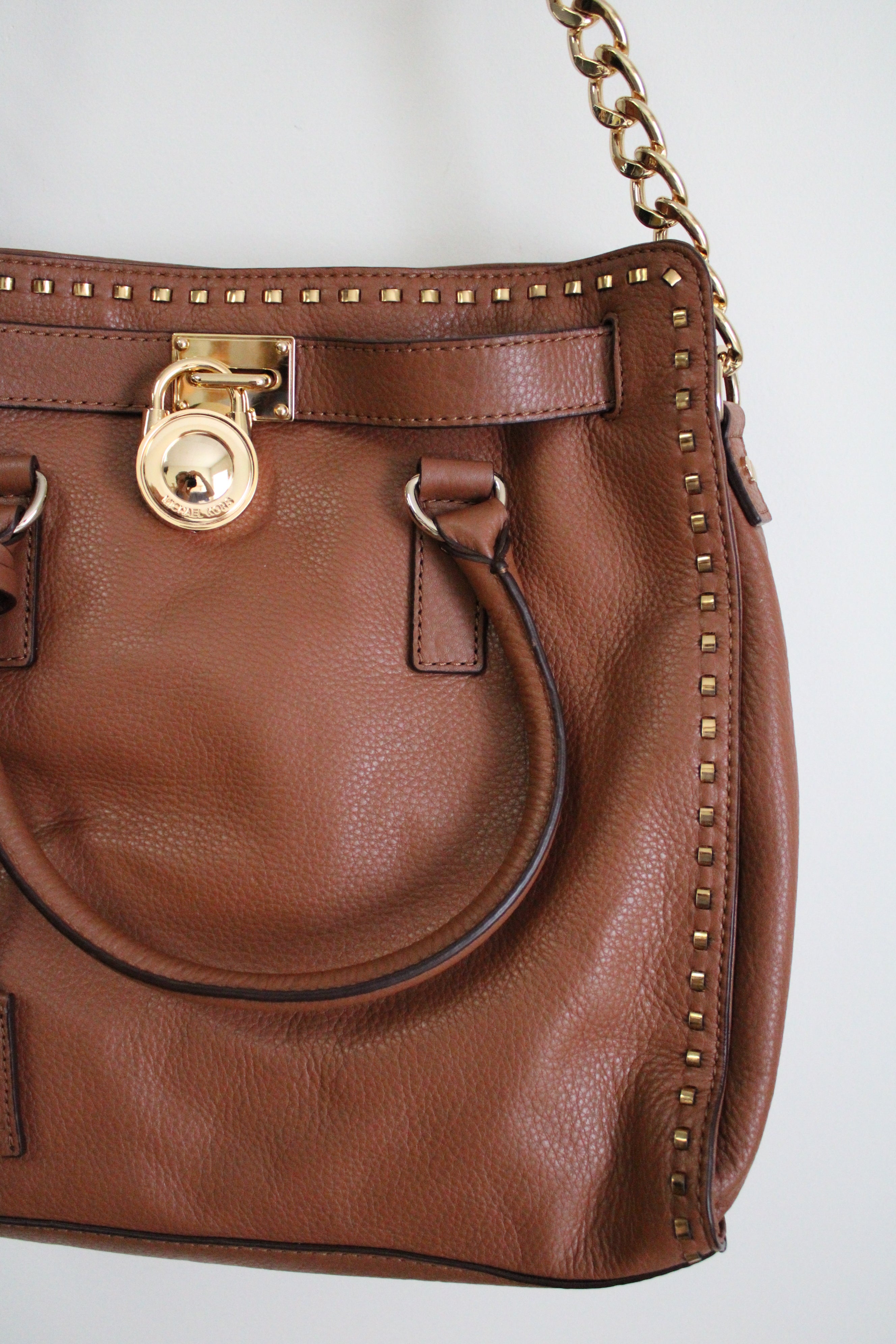 NEW Michael Kors Brown Leather Purse Jubilee Thrift