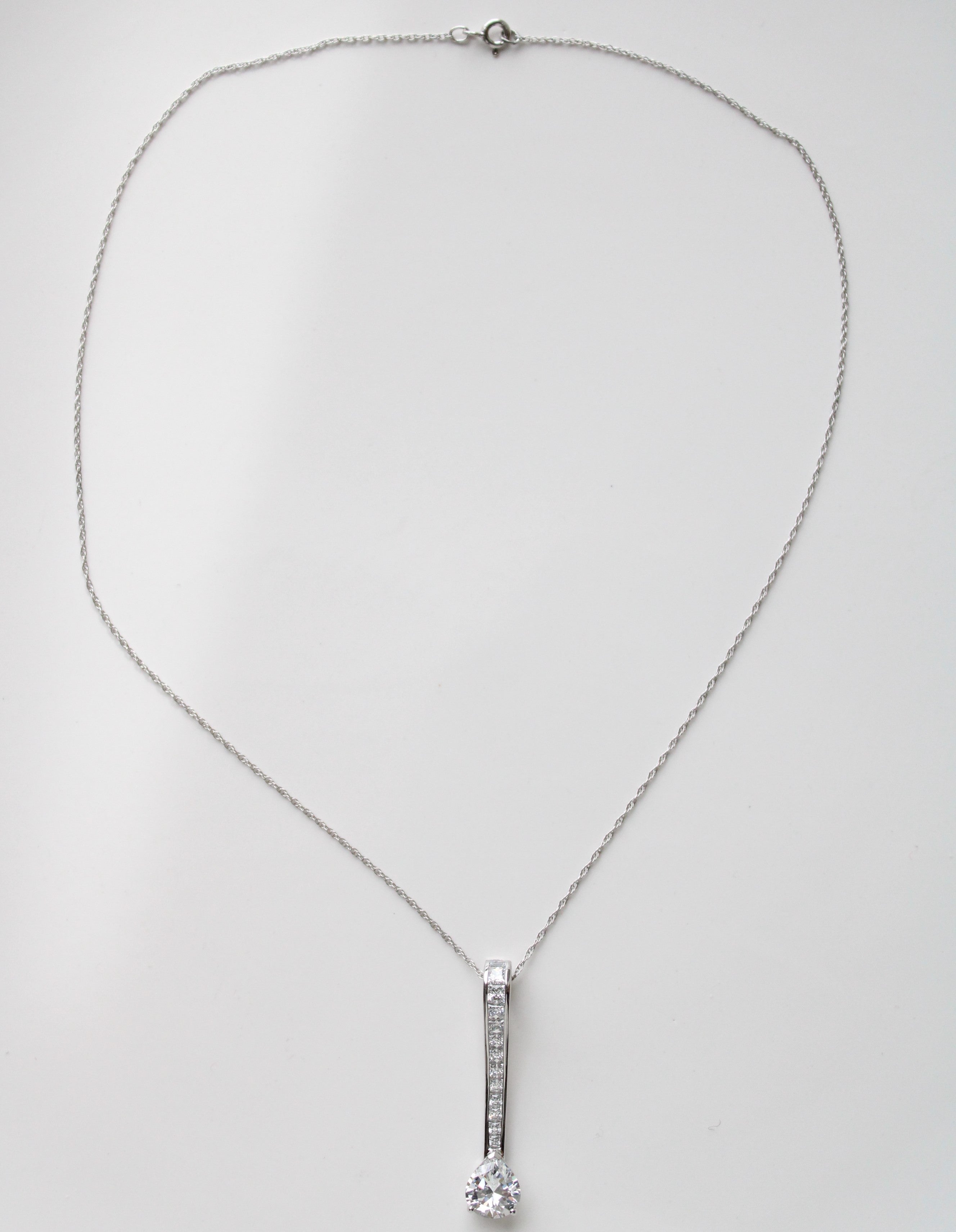 Cubic Zirconia Pendant Necklace