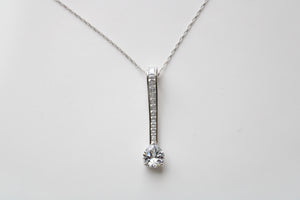 Cubic Zirconia Pendant Necklace