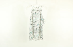 Banana Republic White Dotted Top | Size S