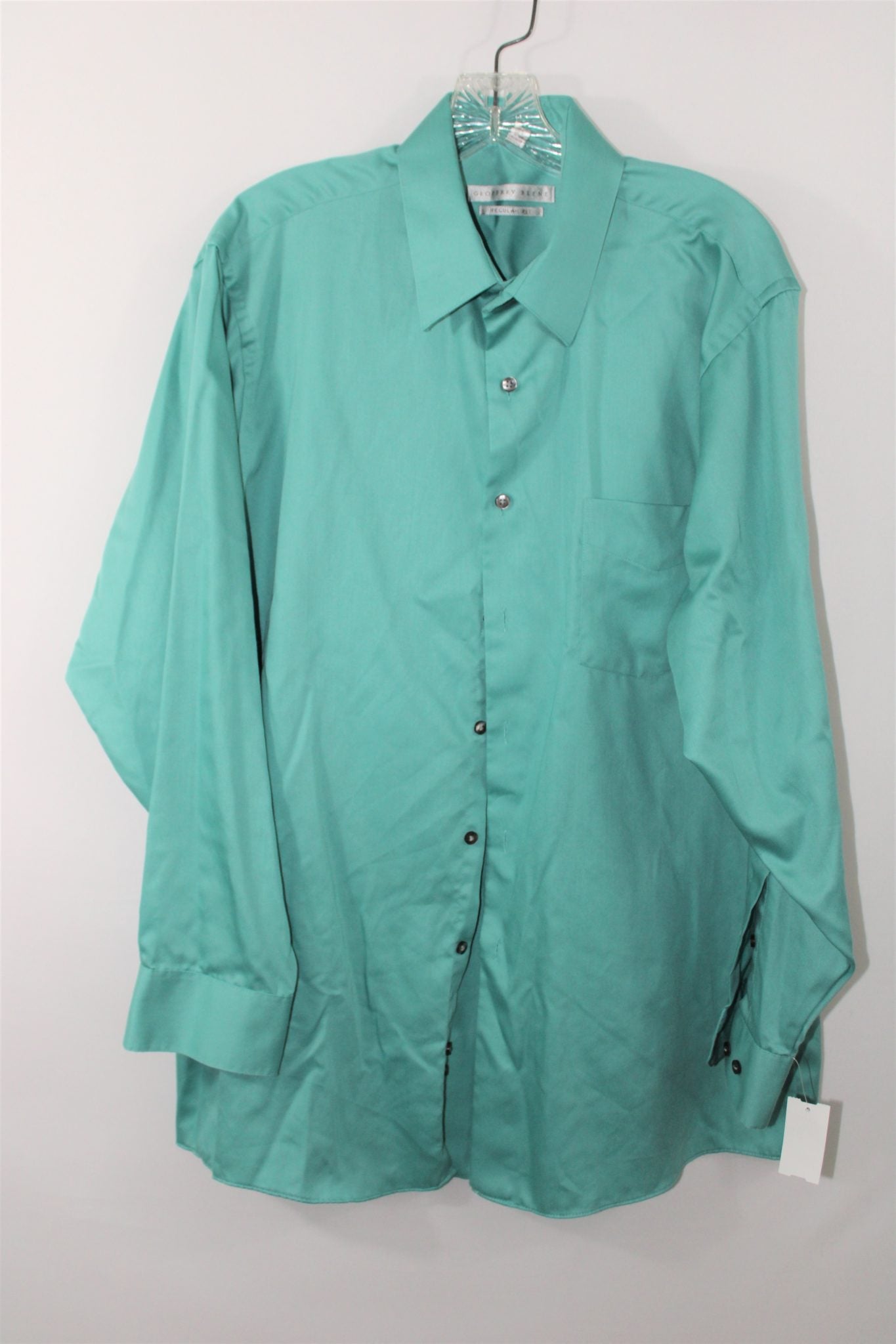 Geoffrey Beene Regular Fit Blue Shirt | Size 16 1/2 32/33