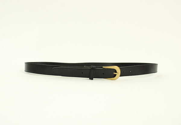 Jutrel Cognac - Gold Faux-Leather Belt